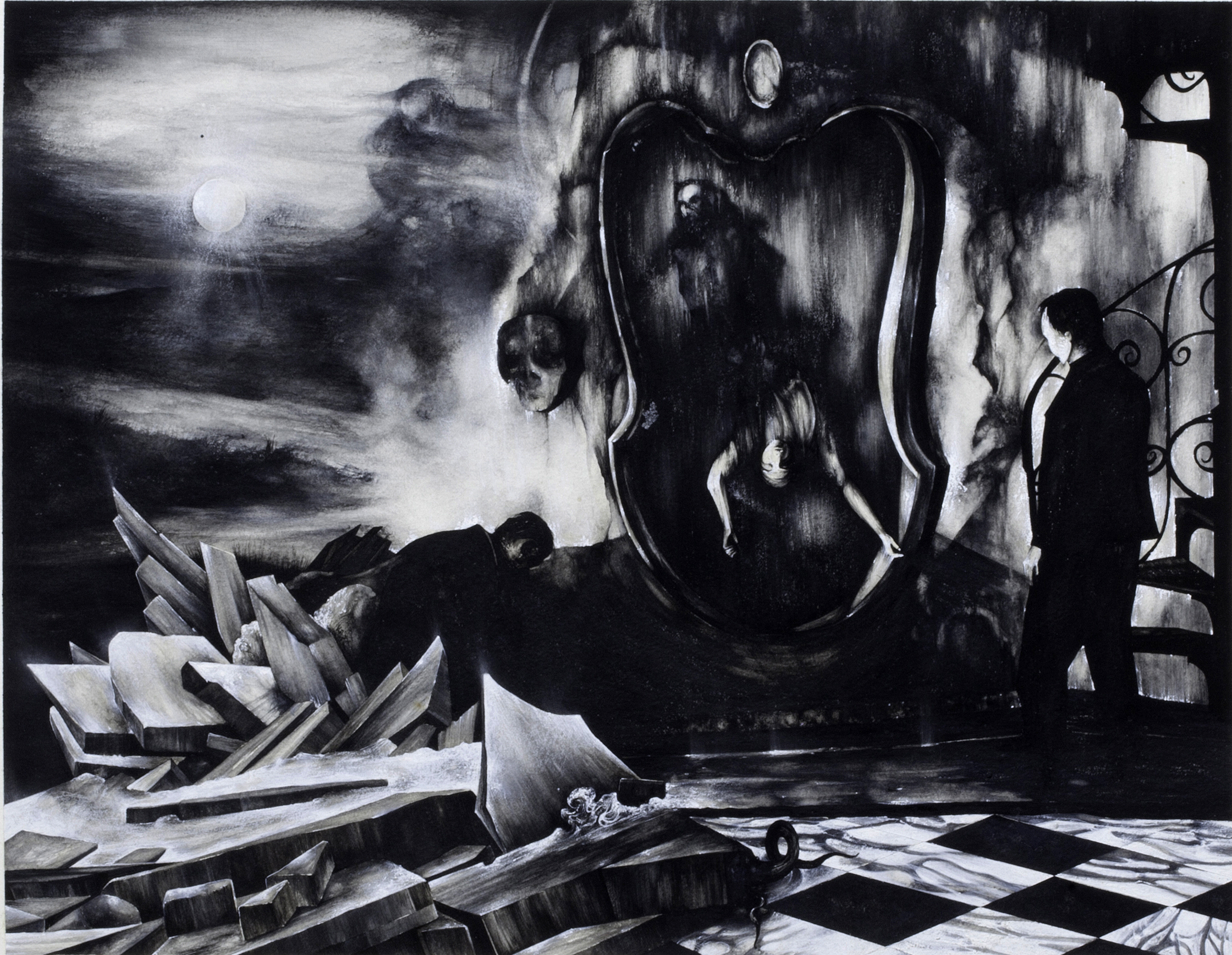 Alkis Boutlis, Sans titre, 2014, gouache sur papier, 56 x 76 cm © courtesy galerie Suzanne Tarasiève