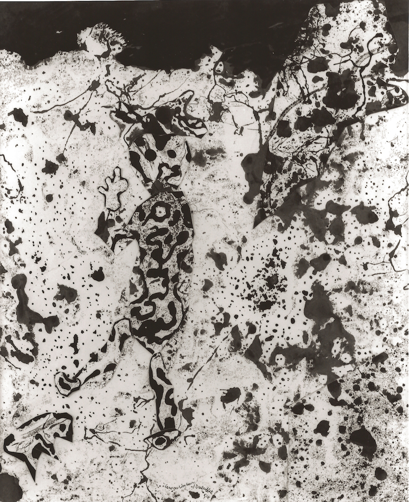 Jean Dubuffet 1954 – Masque ÇgarÇ, Assemblages d’empreintes, collage et encre de chine sur papier, 470x380mm GALERIE ZLOTOWSKI