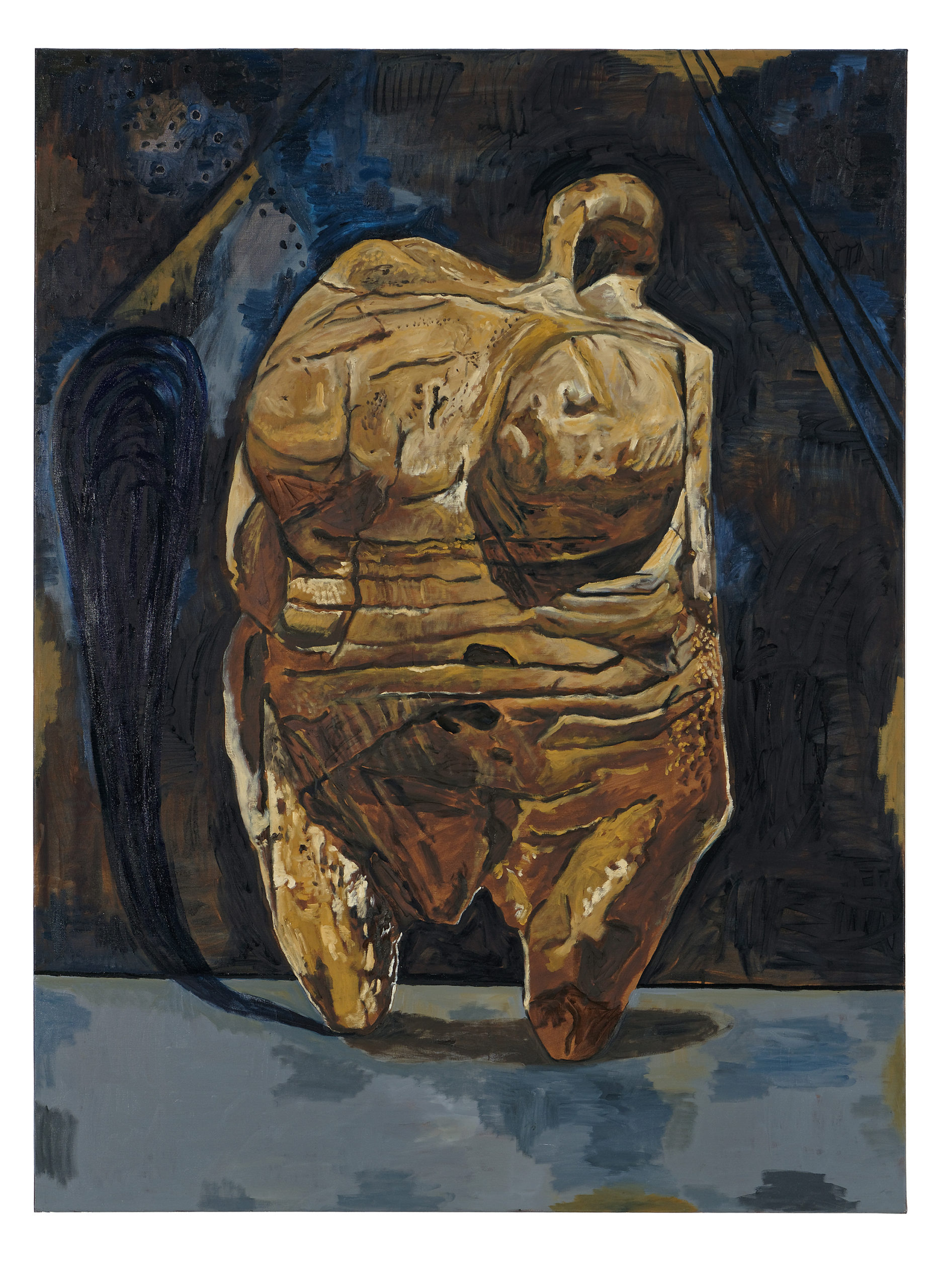 Damien Deroubaix, Mutti, 2018, 200 x 150 cm © Blaise Adilon, MAMC+ Saint-Etienne : Adagp, Paris, 2020, courtesy de l’artiste et galerie In Situ – fabienne leclerc, Grand Paris