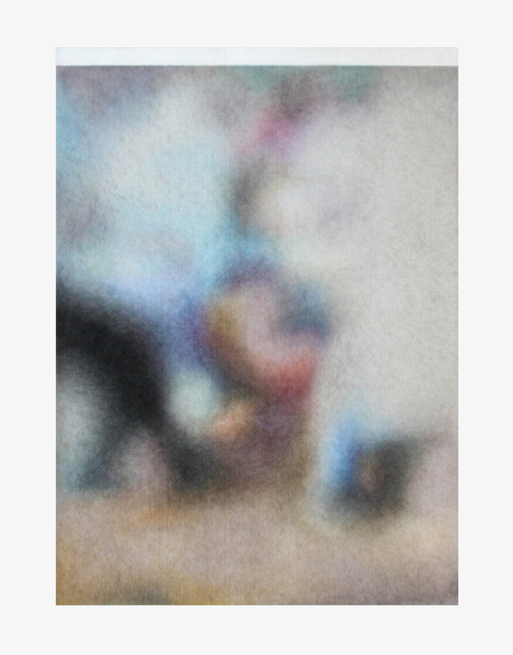 « Kabul, Afghanistan, 27 janvier 2018 » Dessin aux crayons de couleur sur feutre / Drawing with colour pencils on felt 50x60cm 2019, paris Galerie-Beijing