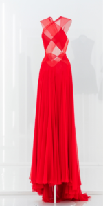 robe ajourée rouge