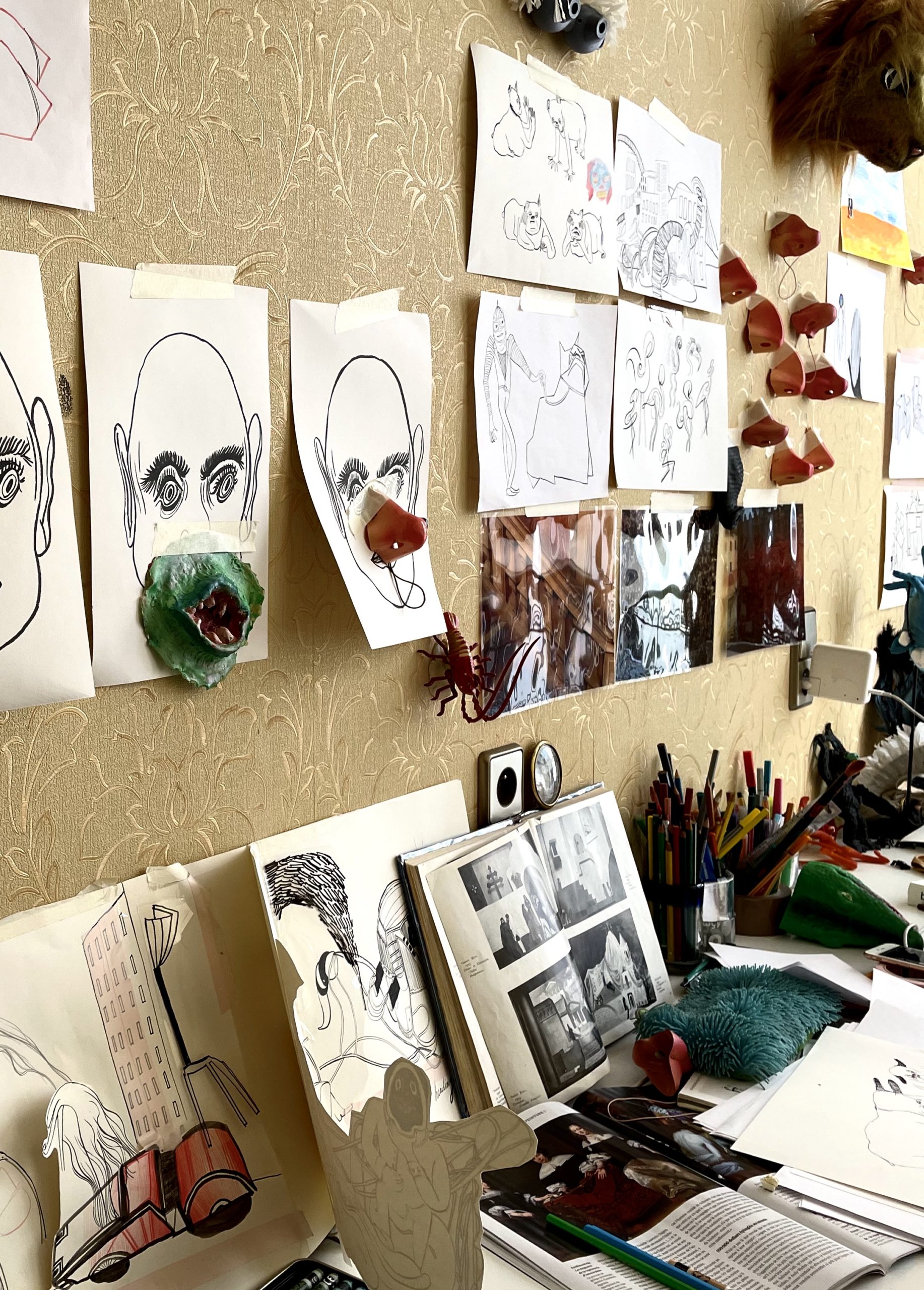 Dans l'atelier de Eléonore Geissler, Drawing Factory, courtesy Artvisions