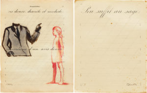 ssin jeune fille et écriture