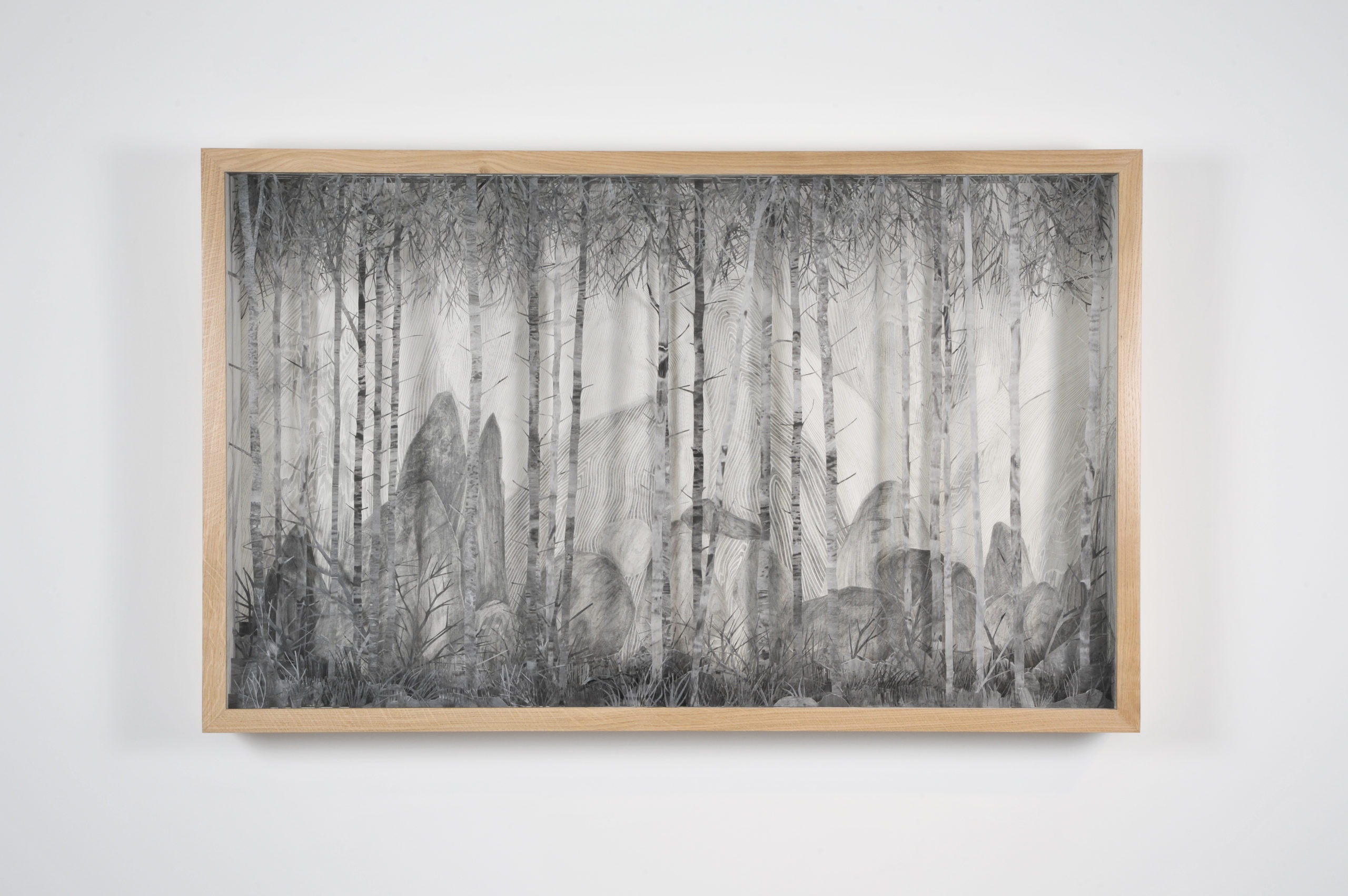 Eva Jospin Dessin 2, 2015 mine de plomb sur papier, 82 x 132 x 12,5 cm © Eva Jospin