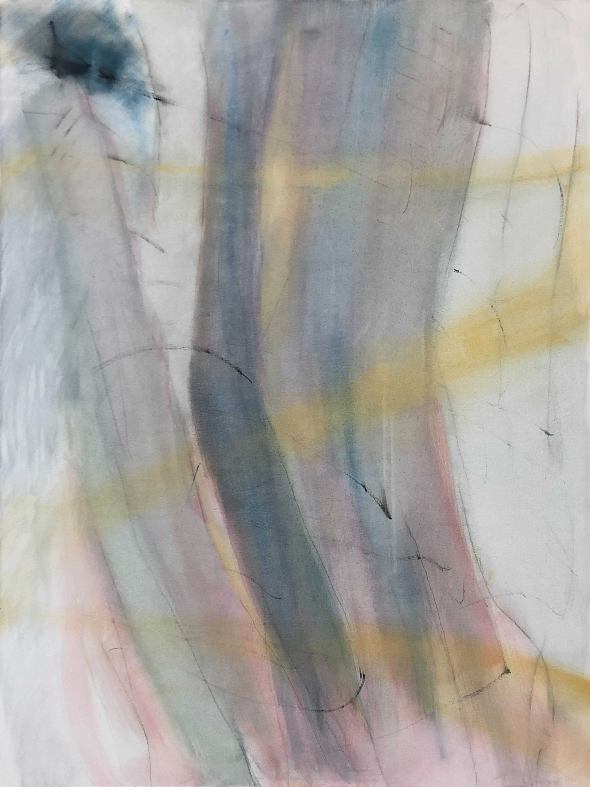 Afaf Zurayk, Untitled, 2022, technique mixte sur toile, 120 x 90 cm