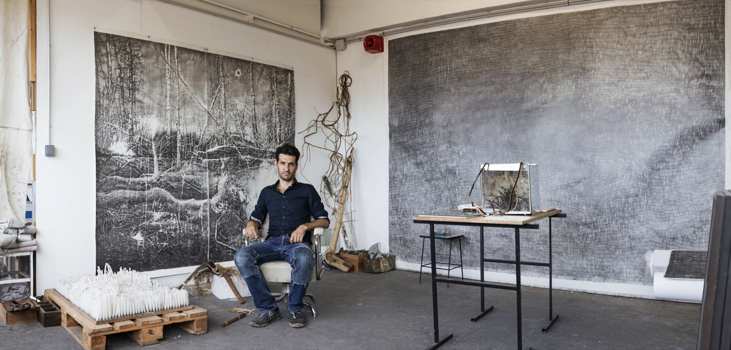 Portrait François Réau dans son atelier © Anthony Lycett