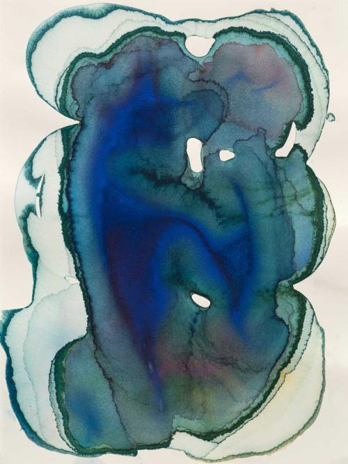 Barbara Nicholls, Ultramarine Still, 2014, 38 x 28 cm, watercolour on 300gsm HP Saunders Waterford