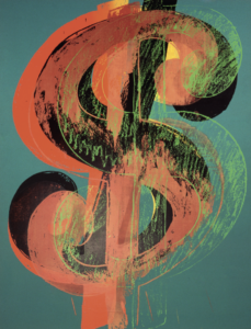 Andy Warhol, Dollar Sign, 1981 Muriel Anssens / Mamac Nice © The Andy Warhol Foundation for the Visual Arts, Inc. / Licensed by ADAGP, Paris, 2023