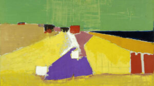 Nicolas de Staël, Sicile, Vue d'Agrigente, 1954, peint à Ménerbes, huile sur toile, 114 x 146 cm, musée de Grenoble © Ville de Grenoble / Musée de Grenoble / photo J.-L. Lacroix © ADAGP, Paris 2023