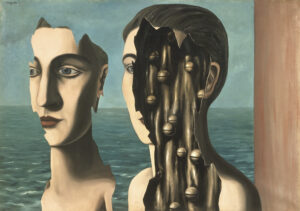 René Magritte, Le double secret, 1927, huile sur toile, Centre Pompidou, Paris – Musée national d’art moderne / Centre de création industrielle. © succession Magritte – Sabam Belgique 2023