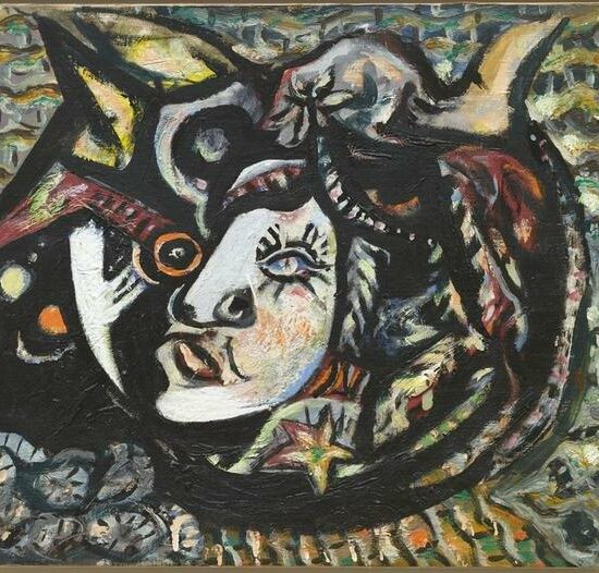 Jackson Pollock Mask, v.1941 Huile sur toile The Museum of Modern Art, New-York © Pollock-Krasner Foundation / ADAGP, Paris 2024