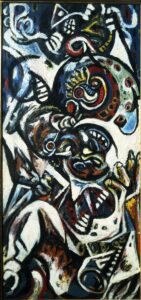 Jackson Pollock Birth (v. 1941) Huile sur toile Tate, Londres © Pollock-Krasner Foundation / ADAGP, Paris 2024