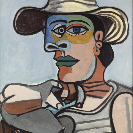 Pablo Picasso (1881-1973) Le Marin 1938 Huile sur toile 60 x 50 cm Berlin, Staatliche Museen zu Berlin, Nationalgalerie, Museum Berggruen, NG MB 27/2000, NG MB 57/2000 Photo © Staatliche Museen zu Berlin, Nationalgalerie, Museum Berggruen - Bpk / Nationalgalerie, SMB, Museum Berggruen / Jens Ziehe © Succession Picasso 2024