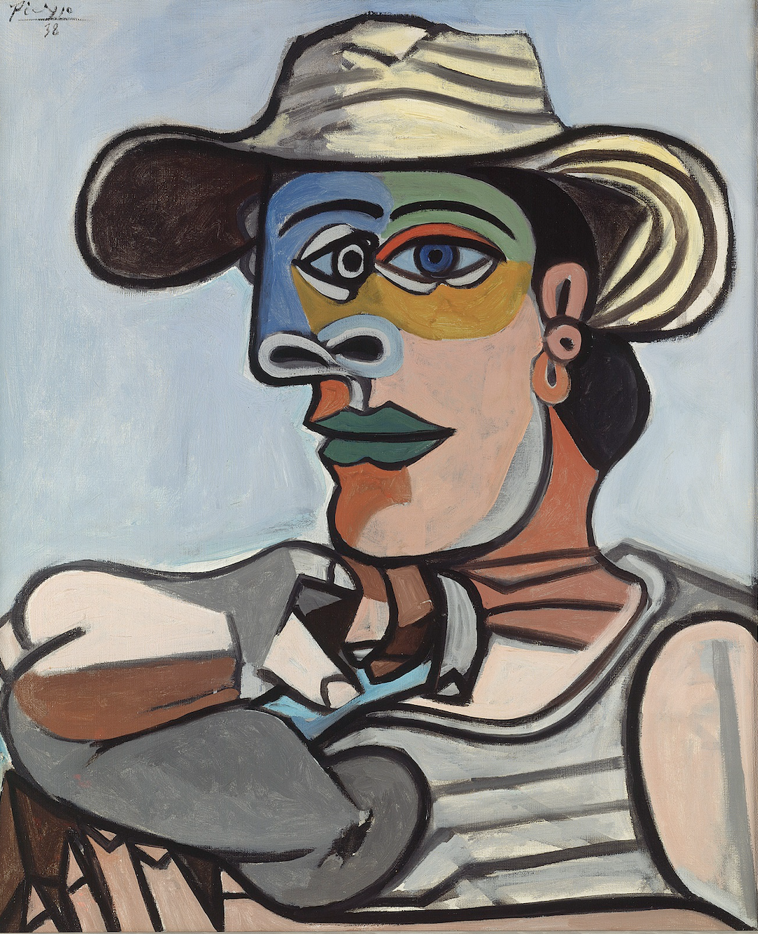 Pablo Picasso (1881-1973) Le Marin 1938 Huile sur toile 60 x 50 cm Berlin, Staatliche Museen zu Berlin, Nationalgalerie, Museum Berggruen, NG MB 27/2000, NG MB 57/2000 Photo © Staatliche Museen zu Berlin, Nationalgalerie, Museum Berggruen - Bpk / Nationalgalerie, SMB, Museum Berggruen / Jens Ziehe © Succession Picasso 2024