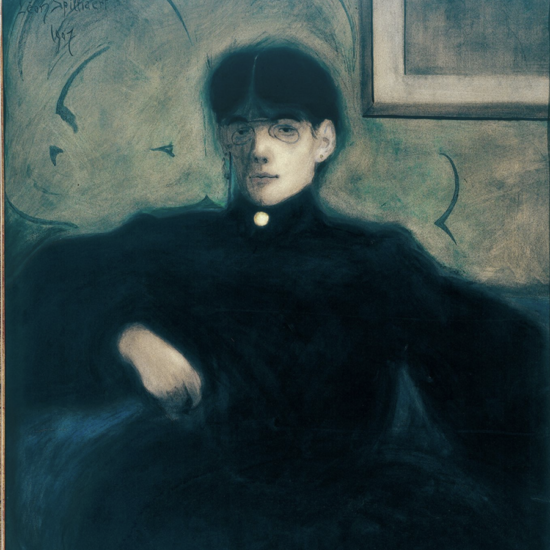 Léon Spilliaert, Dame au pince-nez (Lady with Lorgnette), 1907