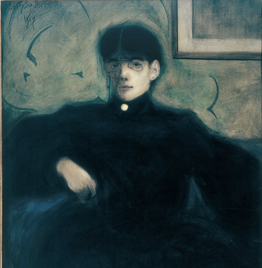 Léon Spilliaert, Dame au pince-nez (Lady with Lorgnette), 1907