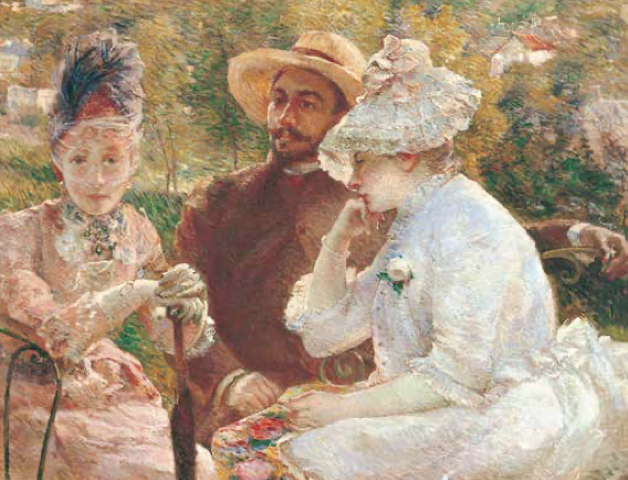 Marie Bracquemond, Sur la terrasse à Sèvres, 1880 Huile sur toile, 88×115 cm Association des amis du Petit Palais, Genève Photo ©Studio Monique Bernaz, Genève