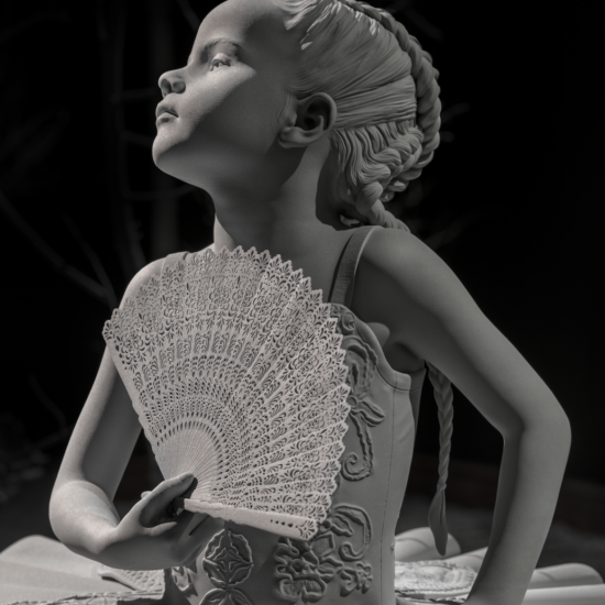 Hans Op de Beeck. Zhai-Liza (mother's shoes), 2024, polyester, polyamide, enduit.