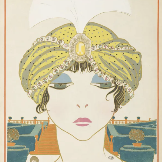 Georges Lepape — Les choses de Paul Poiret vues par Georges Lepape, Paris, Paul Poiret, 1911 Exemplaire n° 176/300. Phototypie coloriée au pochoir © Les Arts Décoratifs