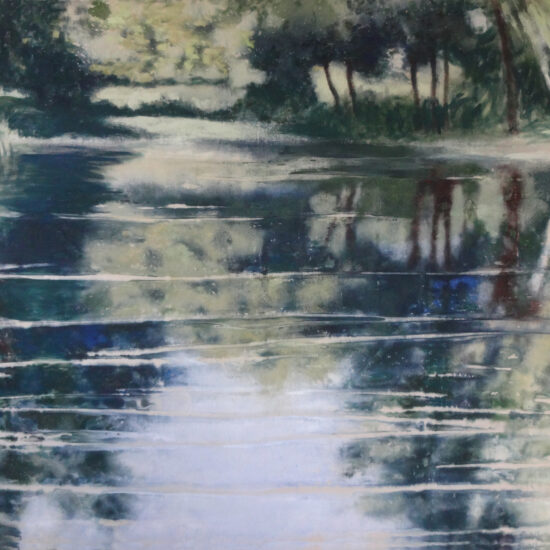 Malgorzata Paszko Reflet 2011 Pigments et liant sur toile 185 x 190 cm Collection particulière © Malgorzata Paszko © ADAGP, Paris, 2026