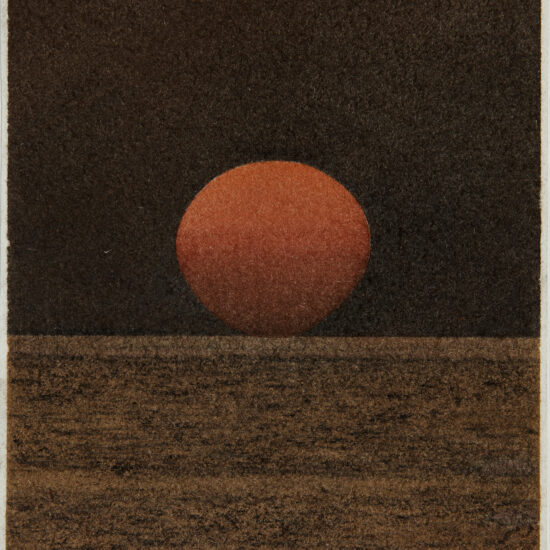 Katarzyna Wiesiołek, Oxy II, 2025, pigment sec sur papier, 17,5 x 14 cm. Courtoisie de la Galerie Eric Dupont